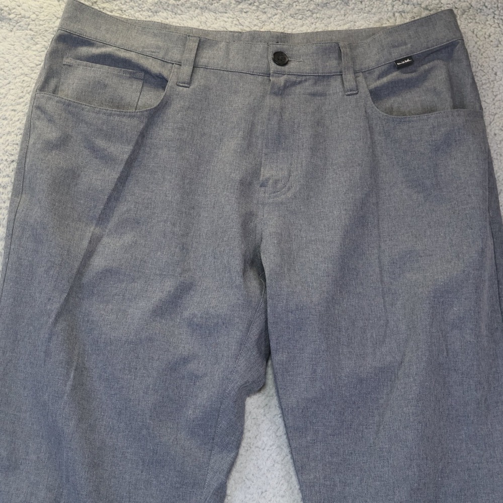 Travis Mathew Mens Grey Performance‎ Golf Pants 5-Pocket Stretchy Size 35 - Picture 2 of 10